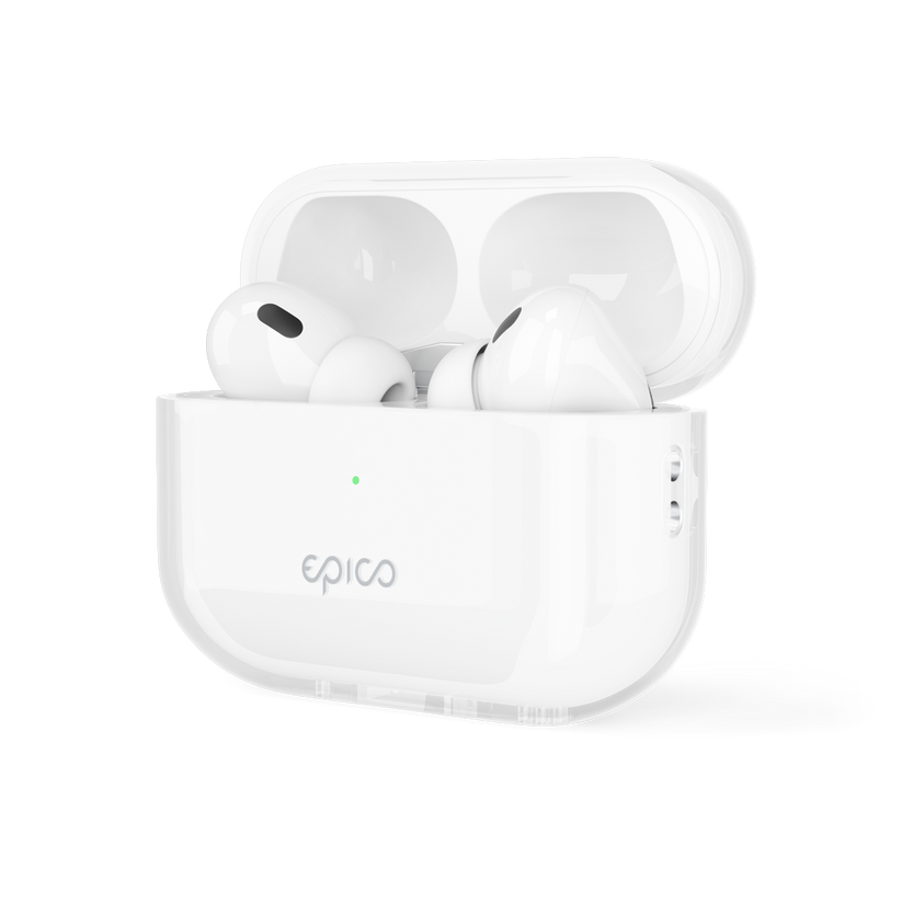 Průhledný kryt pro AirPods Pro 2. generace - bílý průhledný - iSTYLE CZ