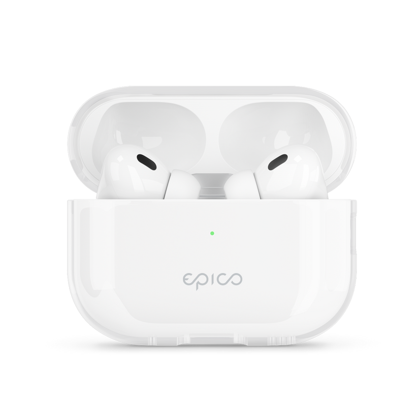 Průhledný kryt pro AirPods Pro 2. generace - bílý průhledný - iSTYLE CZ