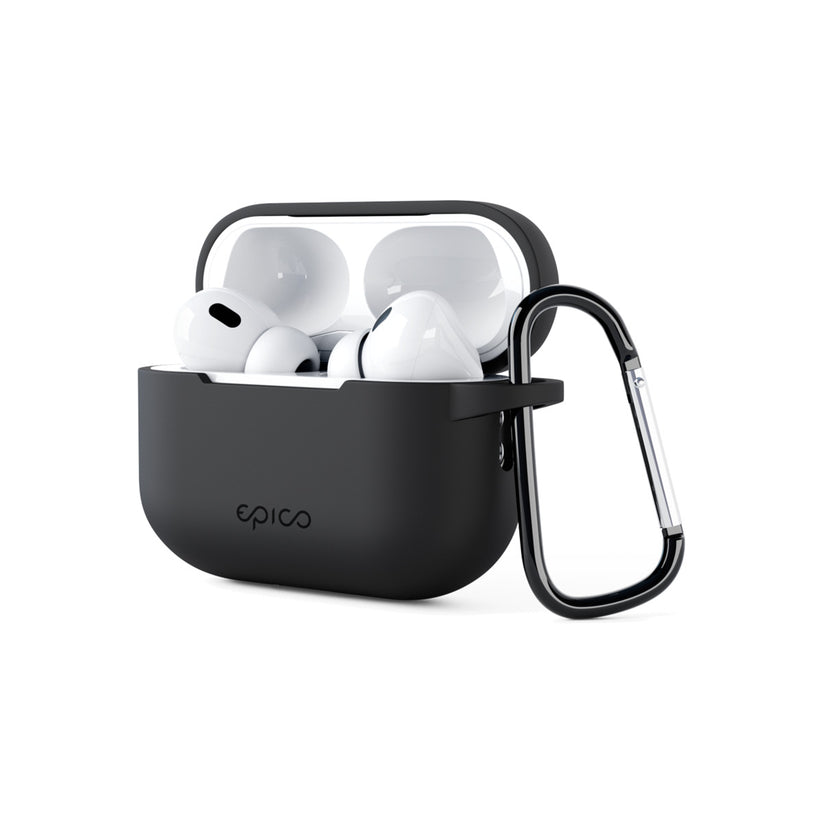 Silikonové outdoor pouzdro pro AirPods Pro 2. gen. Epico - černé - iSTYLE CZ