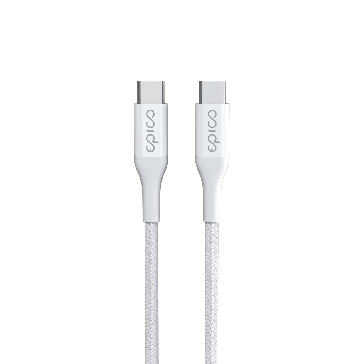 65W GaN nabíječka Epico Charger Bundle s 2m kabelem USB-C - bílá