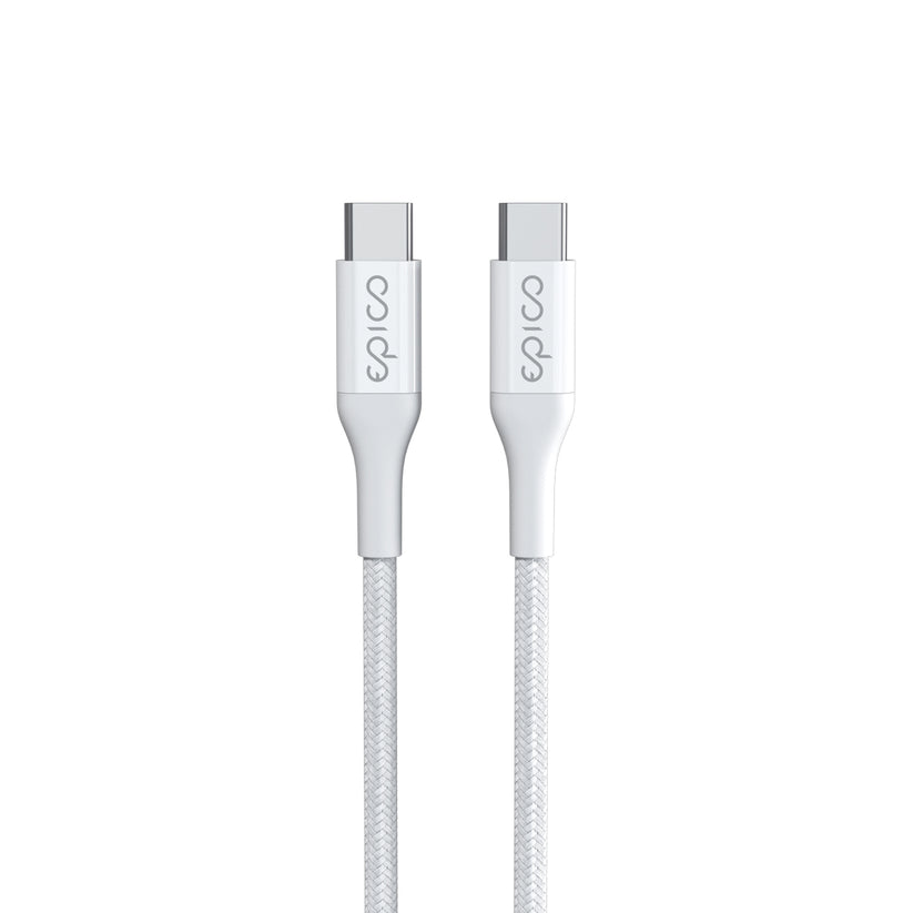 65W GaN nabíječka Epico Charger Bundle s 2m kabelem USB-C - bílá