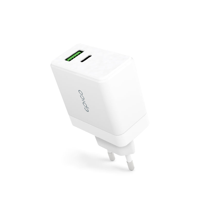 65W GaN nabíječka Epico Charger Bundle s 2m kabelem USB-C - bílá