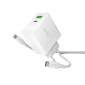 65W GaN nabíječka Epico Charger Bundle s 2m kabelem USB-C - bílá