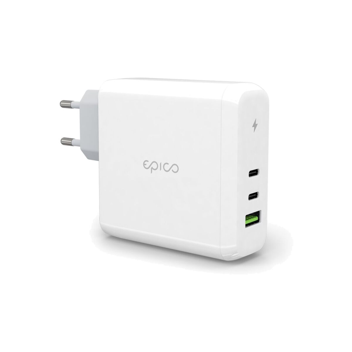 100W GaN síťová nabíječka Epico - bílá