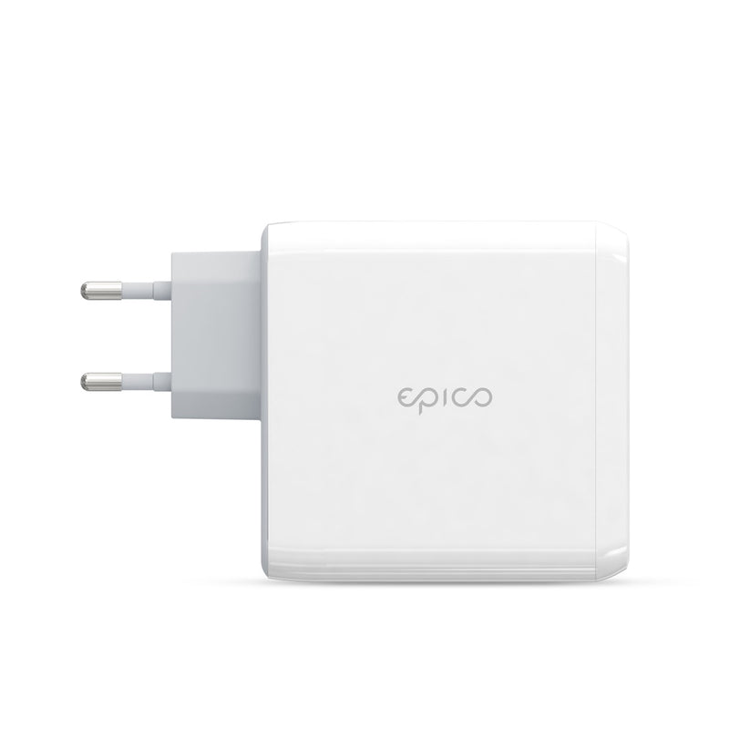 100W GaN síťová nabíječka Epico - bílá