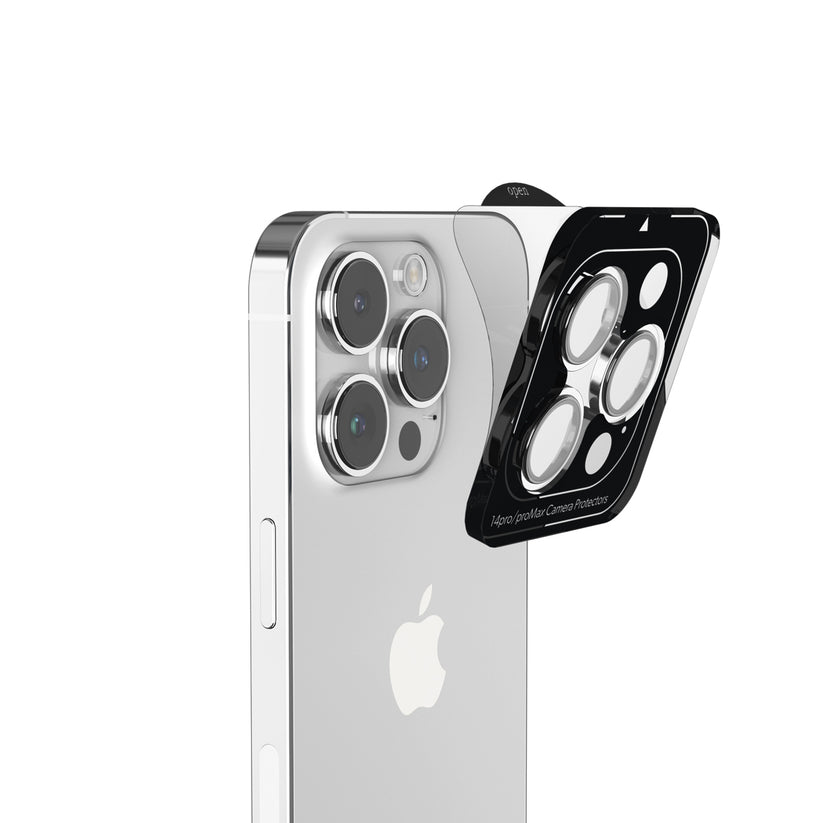 Ochrana objektivů s hliníkovými rámečky pro iPhone 16 Pro / 16 Pro Max iSTYLE - černá - iSTYLE CZ