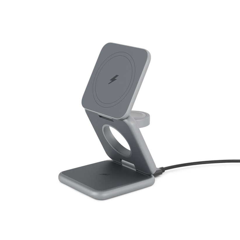MagSafe skládací bezdrátový nabíjecí stojánek iSTYLE Mag+ - vesmírně šedý - iSTYLE CZ