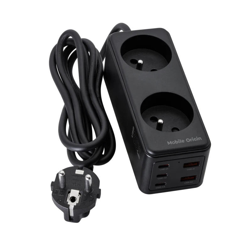 65W GaN chytrý adaptér Mobile Origin Smart Power Hub - černý