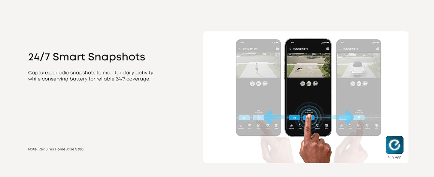 2K venkovní kamera se solárním nabíjením Anker eufy E40 - bílá