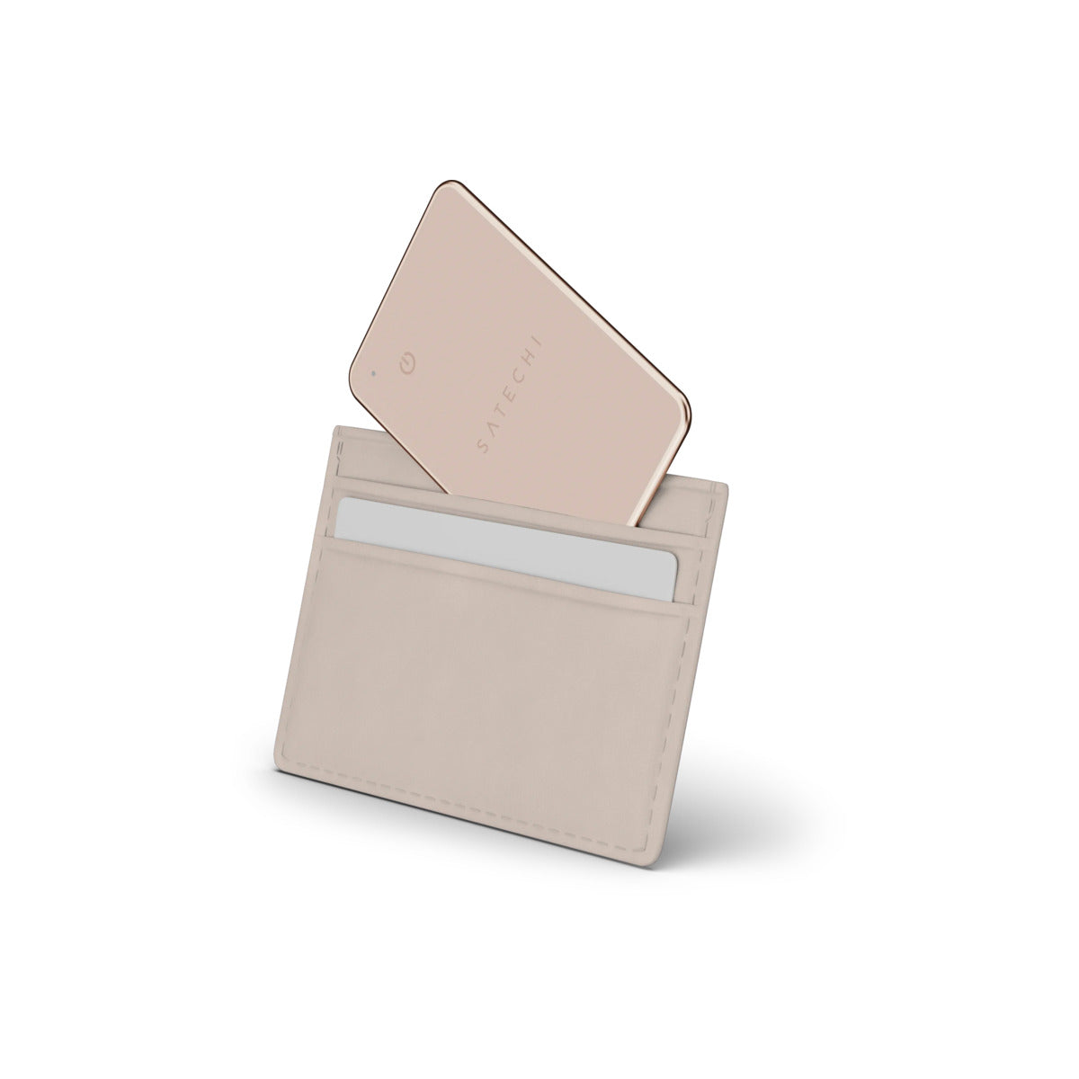 Lokátor do peněženky Satechi FindAll Card - pouštně růžový