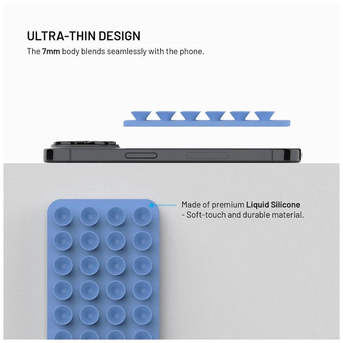 MagSafe držák s přísavkami FIXED MagMate - modrý - iSTYLE CZ