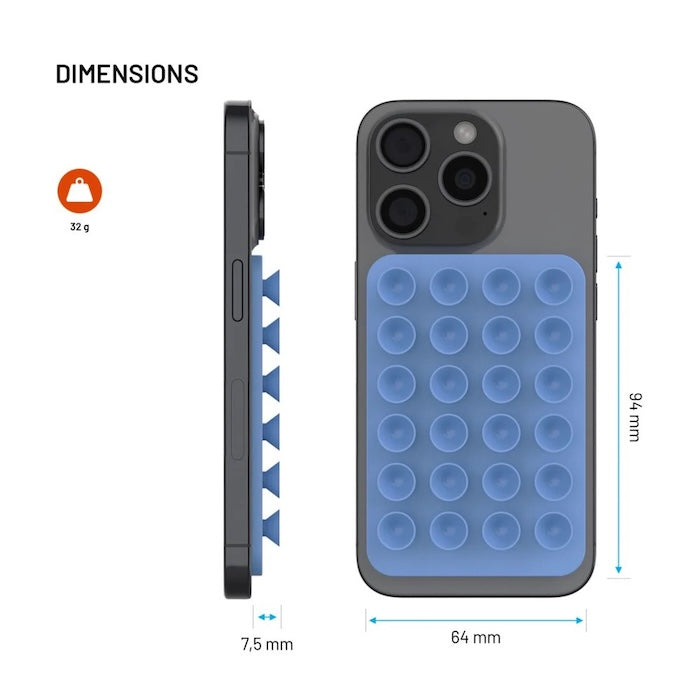 MagSafe držák s přísavkami FIXED MagMate - modrý - iSTYLE CZ