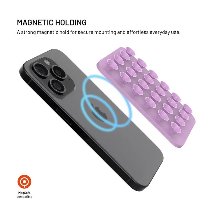 MagSafe držák s přísavkami FIXED MagMate - růžový - iSTYLE CZ