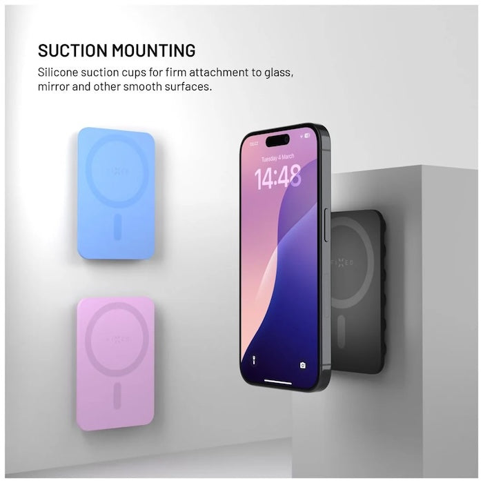 MagSafe držák s přísavkami FIXED MagMate - růžový - iSTYLE CZ