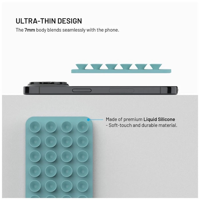 MagSafe držák s přísavkami FIXED MagMate - světle modrý - iSTYLE CZ