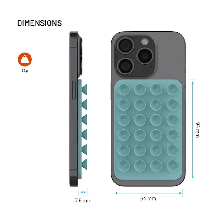 MagSafe držák s přísavkami FIXED MagMate - světle modrý - iSTYLE CZ