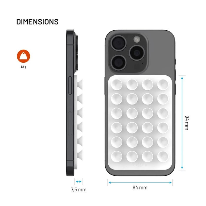 MagSafe držák s přísavkami FIXED MagMate - bílý - iSTYLE CZ