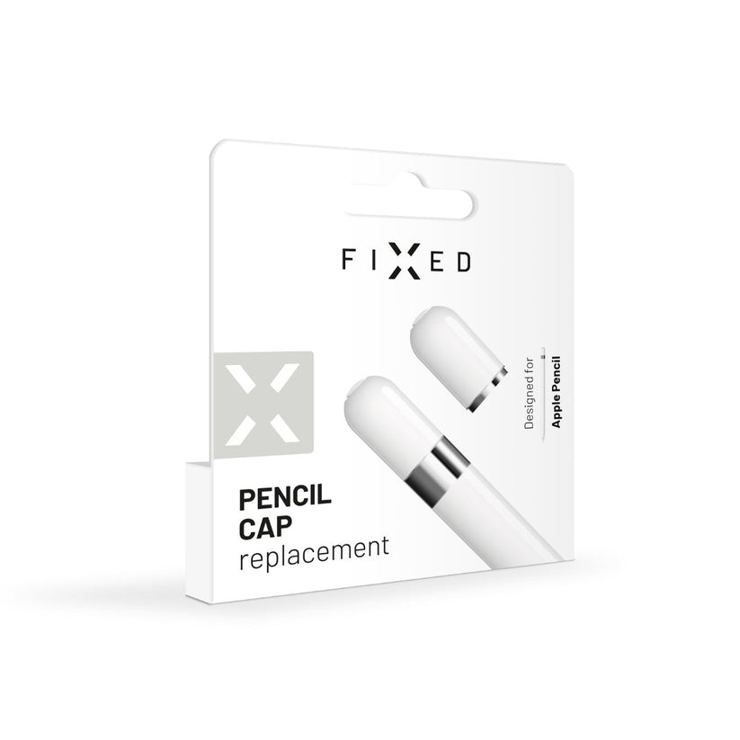 Náhradní čepička FIXED Pencil Cap pro Apple Pencil 1.generace - bílá