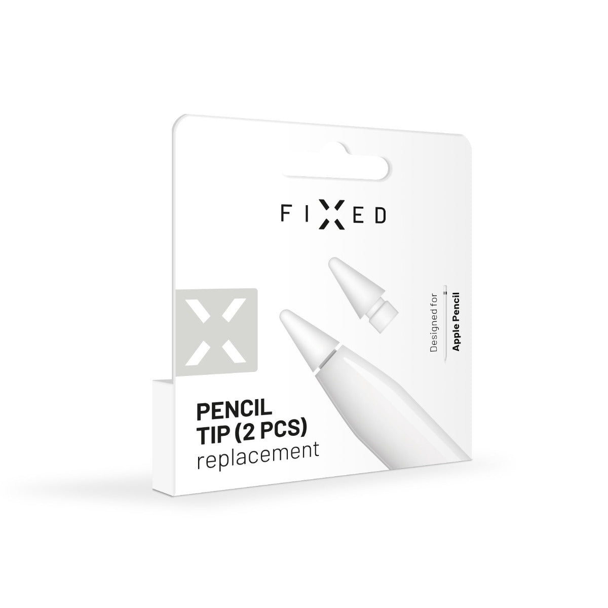Náhradní hroty FIXED Pencil Tips pro Apple Pencil 2ks - bílé