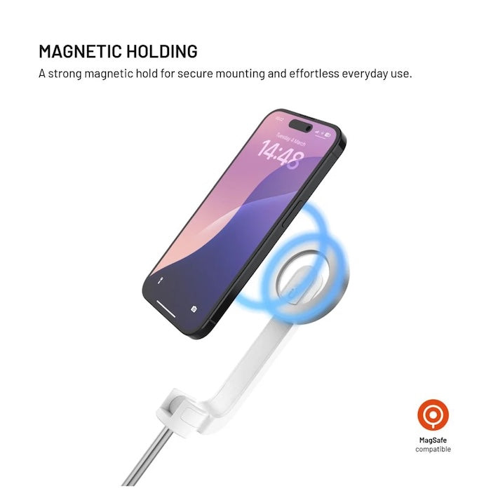 MagSafe selfie stick s tripodem FIXED MagSnap - bílý - iSTYLE CZ