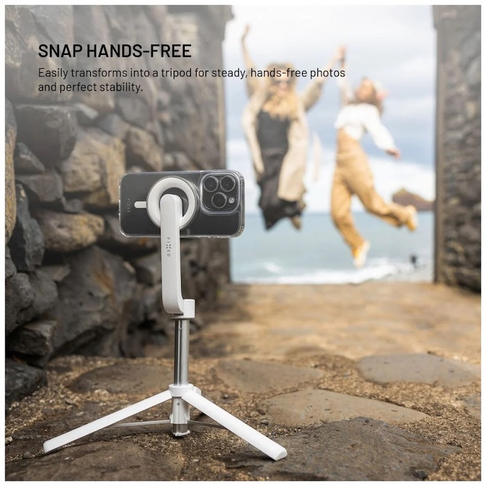 MagSafe selfie stick s tripodem FIXED MagSnap - bílý - iSTYLE CZ