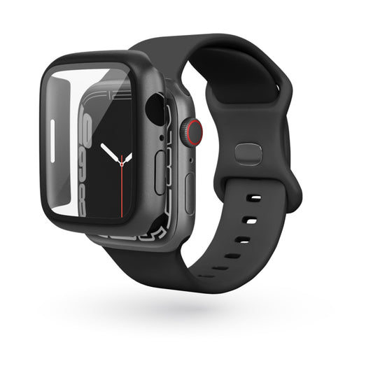 Ochranný kryt na Apple Watch 7 41 mm Epico Glass Case - černý - iSTYLE CZ