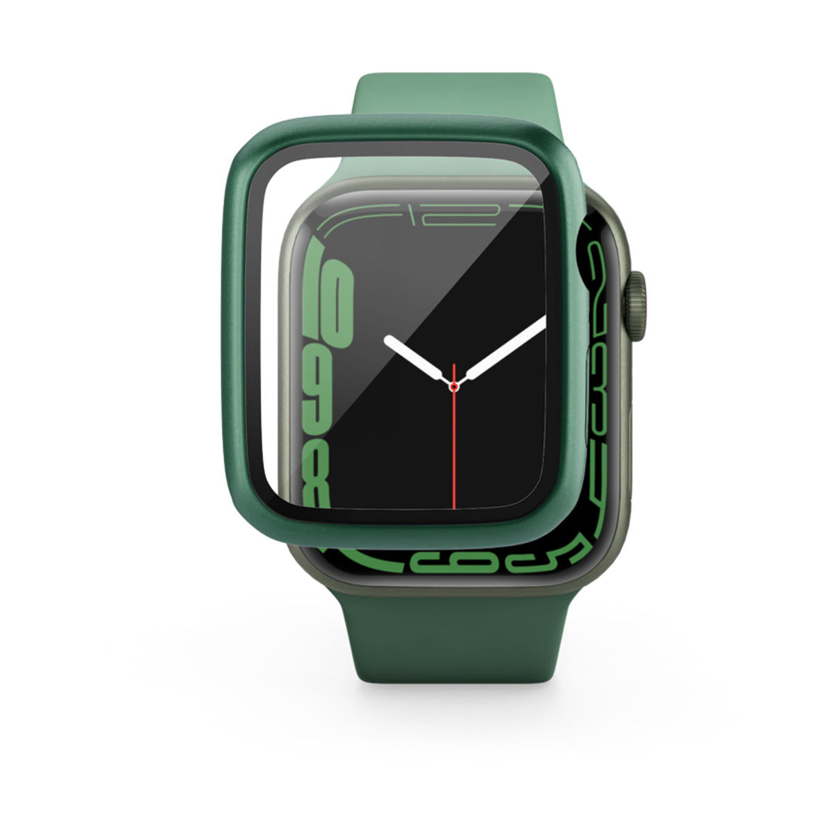 Ochranný kryt na Apple Watch 7 41 mm Epico Glass Case - černý - iSTYLE CZ