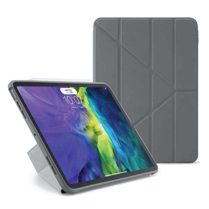 Pouzdro Pipetto Origami pro iPad Air 4 10.9" (2020) - šedé - iSTYLE CZ