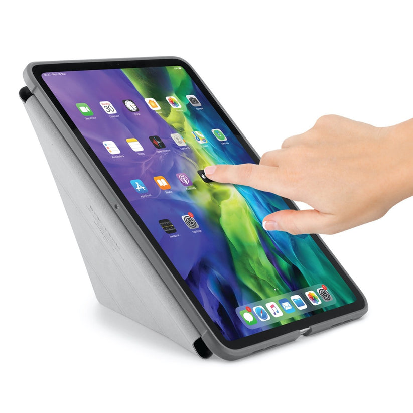 Pouzdro Pipetto Origami pro iPad Air 4 10.9" (2020) - šedé - iSTYLE CZ