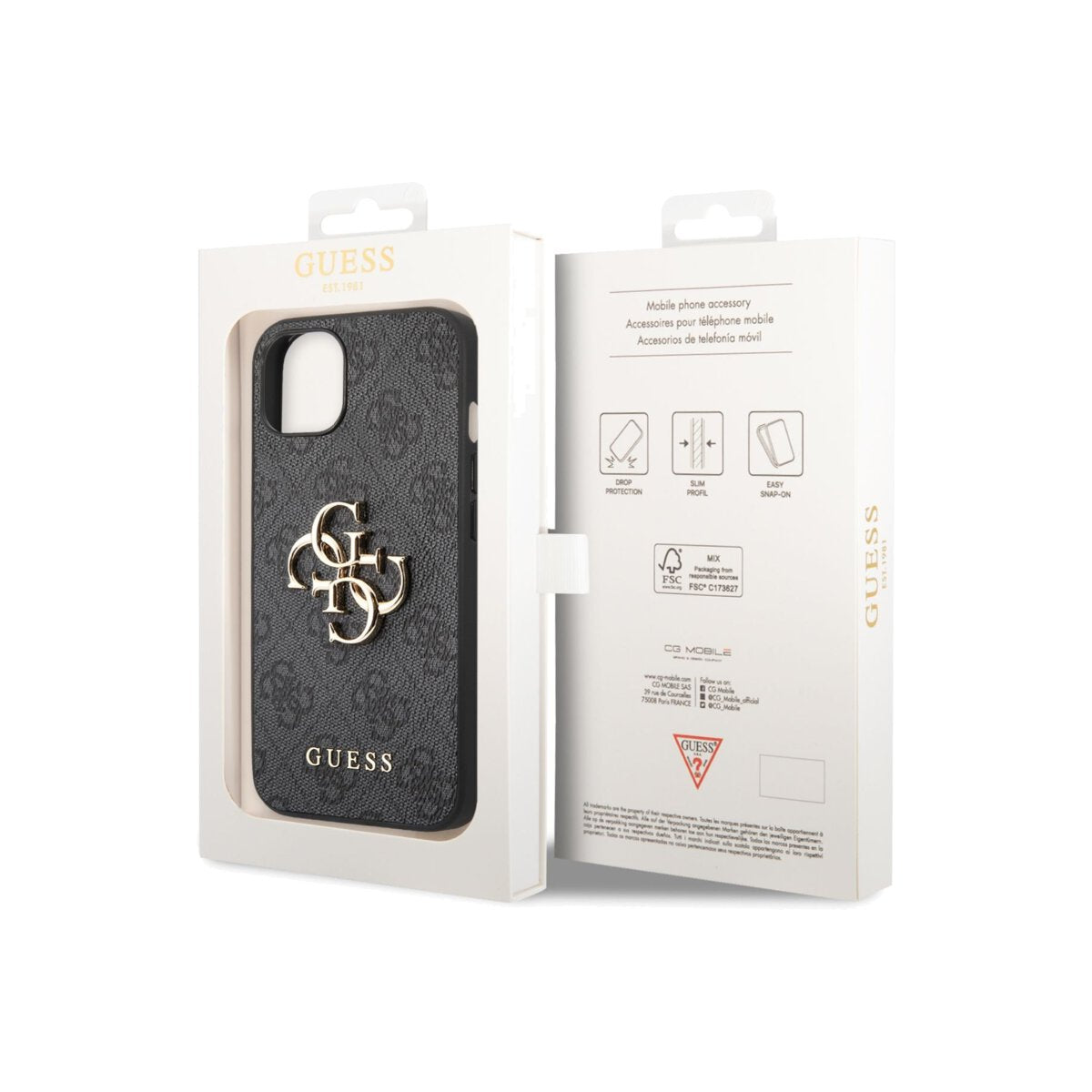 Kryt pro iPhone 14 Plus 4G Metal Logo - šedý - iSTYLE CZ