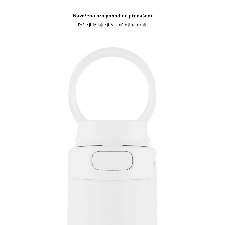 Chytrá lahev s brčkem HidrateSpark PRO 2 621 ml - bílá