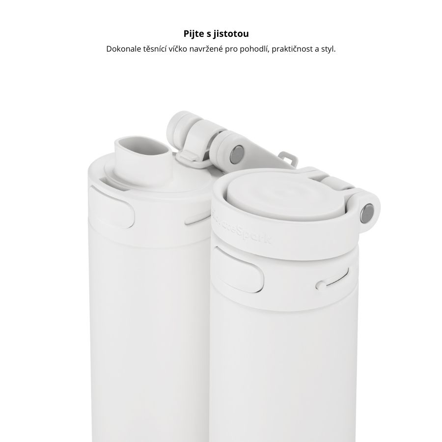 Chytrá lahev HidrateSpark PRO 2 950 ml - bílá