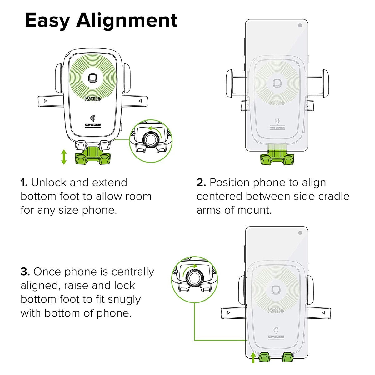 Univerzální držák iOttie Easy One Touch Wireless Dash Mount - černý