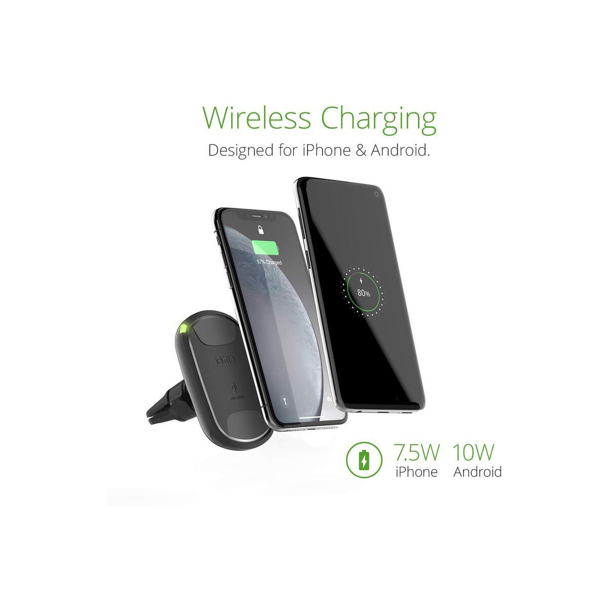 Univerzální držák iOttie iTap Wireless 2 Fast Charging Magnetic Vent - černý