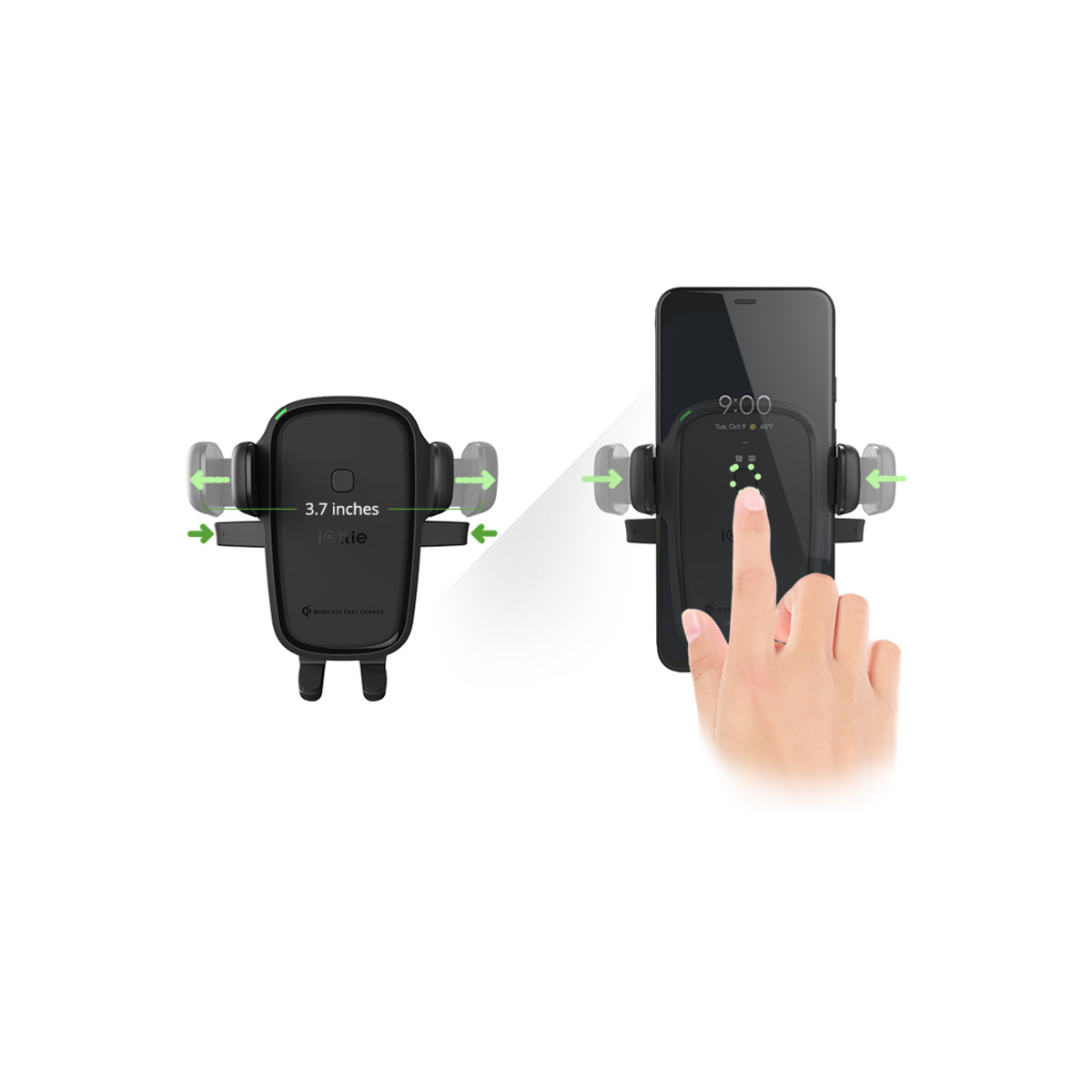 Držák do auta s bezdrátovou nabíječkou iOttie Easy One Touch Wireless 2 Dash Mount - černý