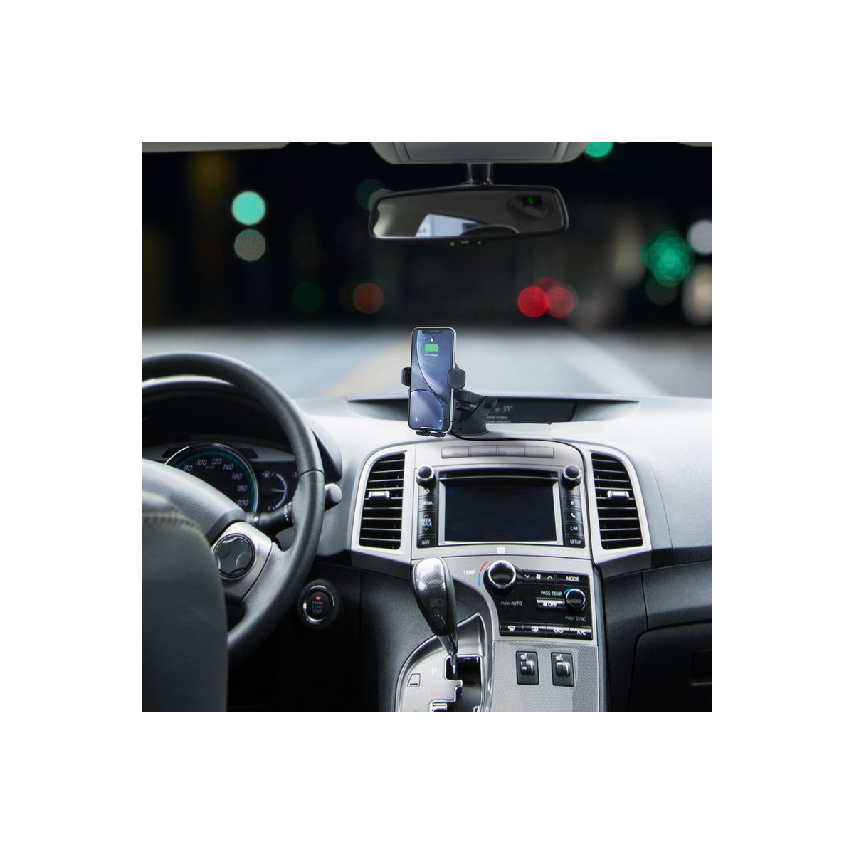 Držák do auta s bezdrátovou nabíječkou iOttie Easy One Touch Wireless 2 Dash Mount - černý