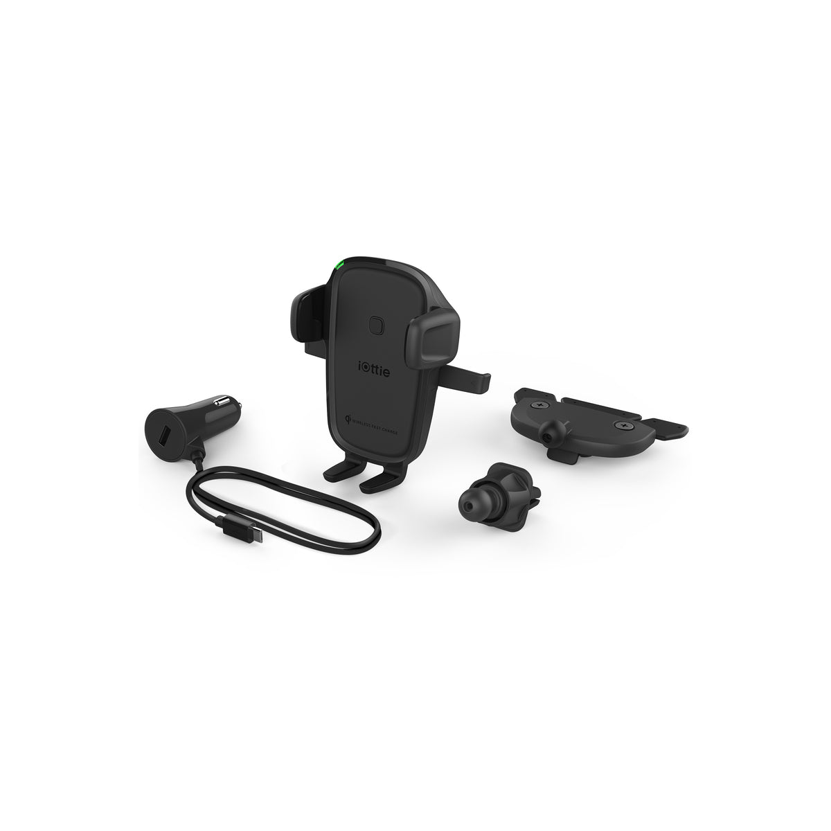 Držák do auta s bezdrátovou nabíječkou iOttie Easy One Touch Wireless 2 Vent & CD Mount - černý