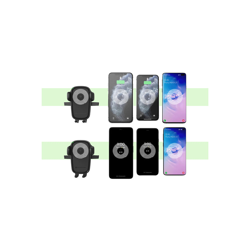 Držák do auta s bezdrátovou nabíječkou iOttie Easy One Touch Wireless 2 Vent & CD Mount - černý