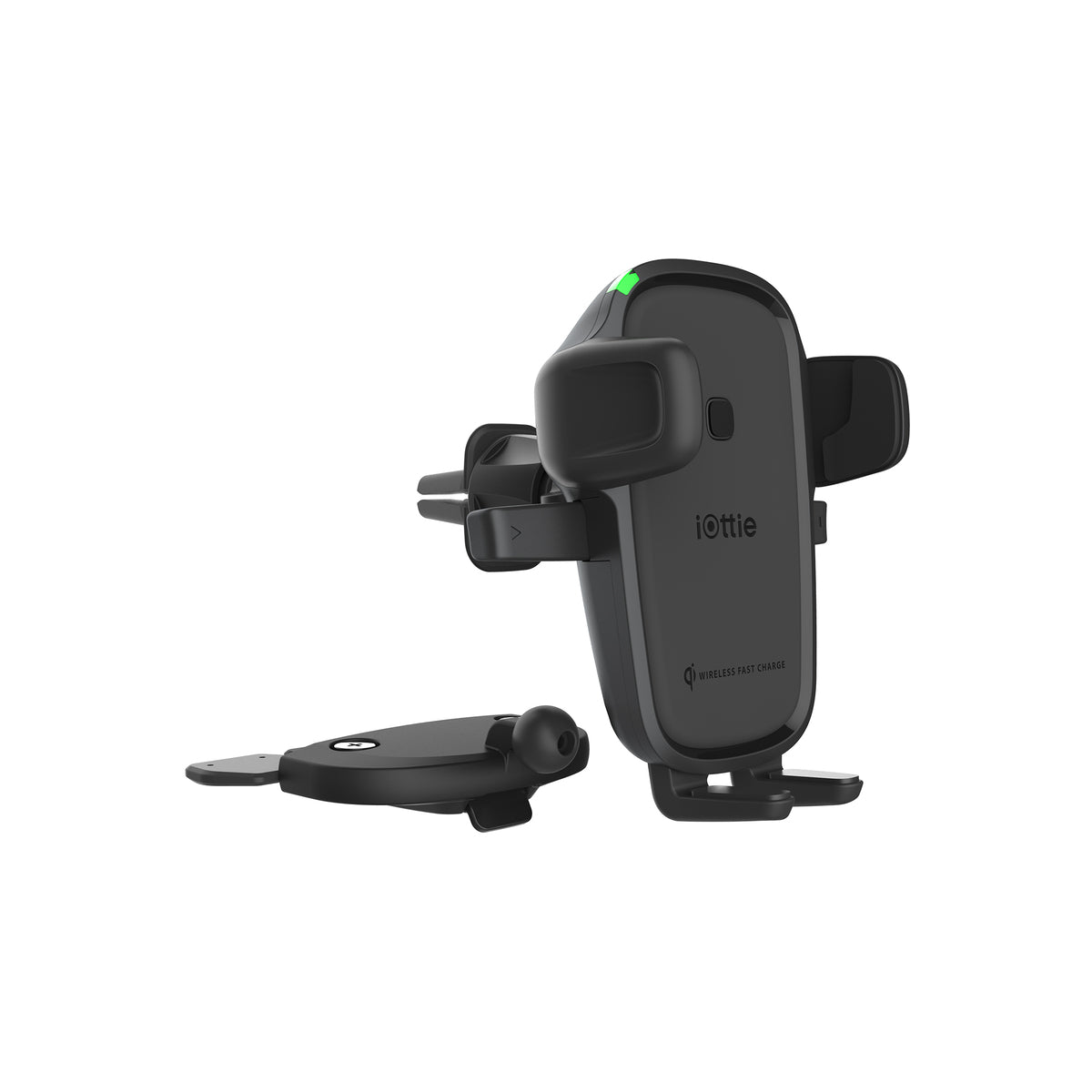 Držák do auta s bezdrátovou nabíječkou iOttie Easy One Touch Wireless 2 Vent & CD Mount - černý