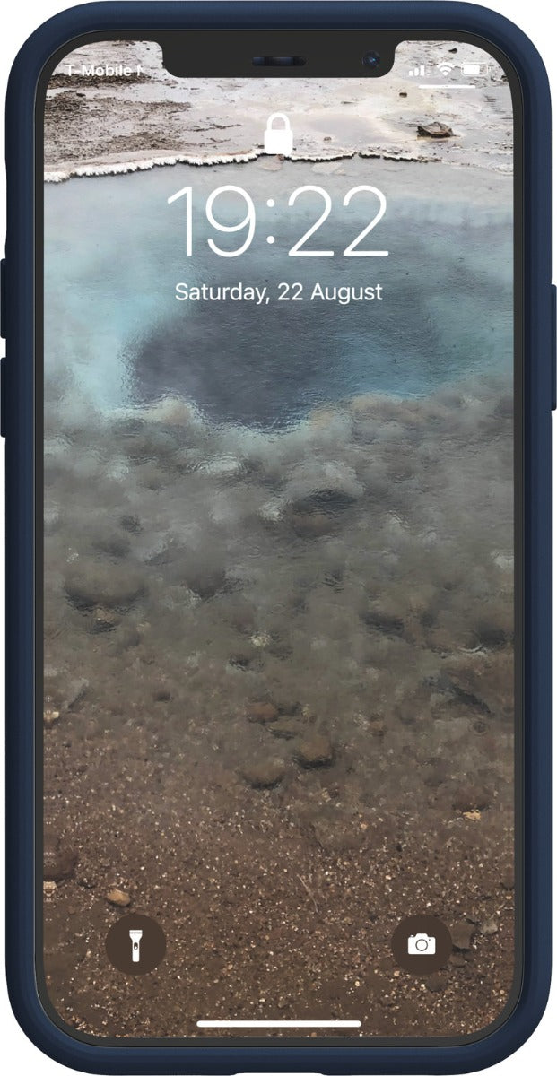 Kryt na iPhone 12 / 12 Pro Njord Vatn - modrý