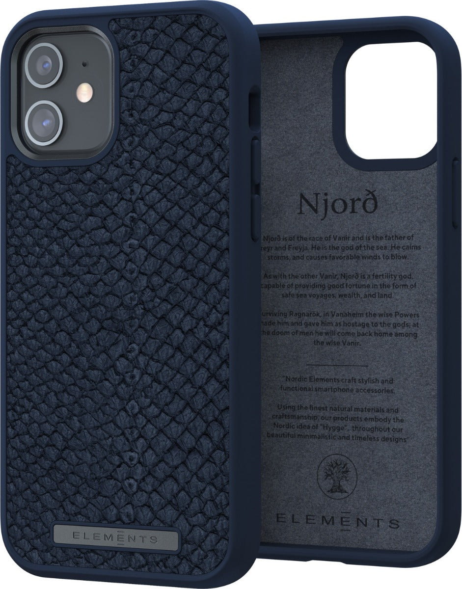 Kryt na iPhone 12 / 12 Pro Njord Vatn - modrý