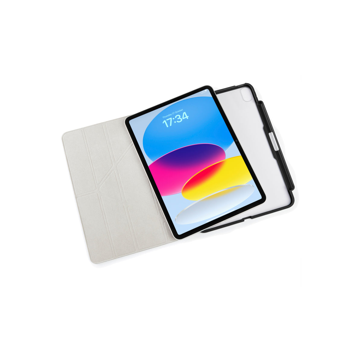 Polohovatelné pouzdro pro iPad 10. gen Pipetto Origami Pencil Case - černé - iSTYLE CZ