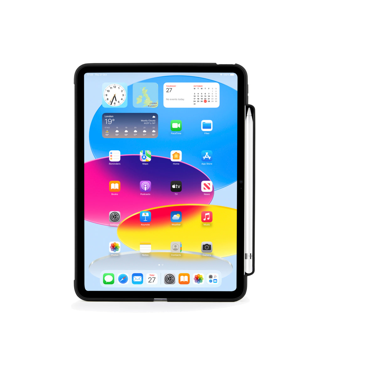 Polohovatelné pouzdro pro iPad 10. gen Pipetto Origami Pencil Case - černé - iSTYLE CZ