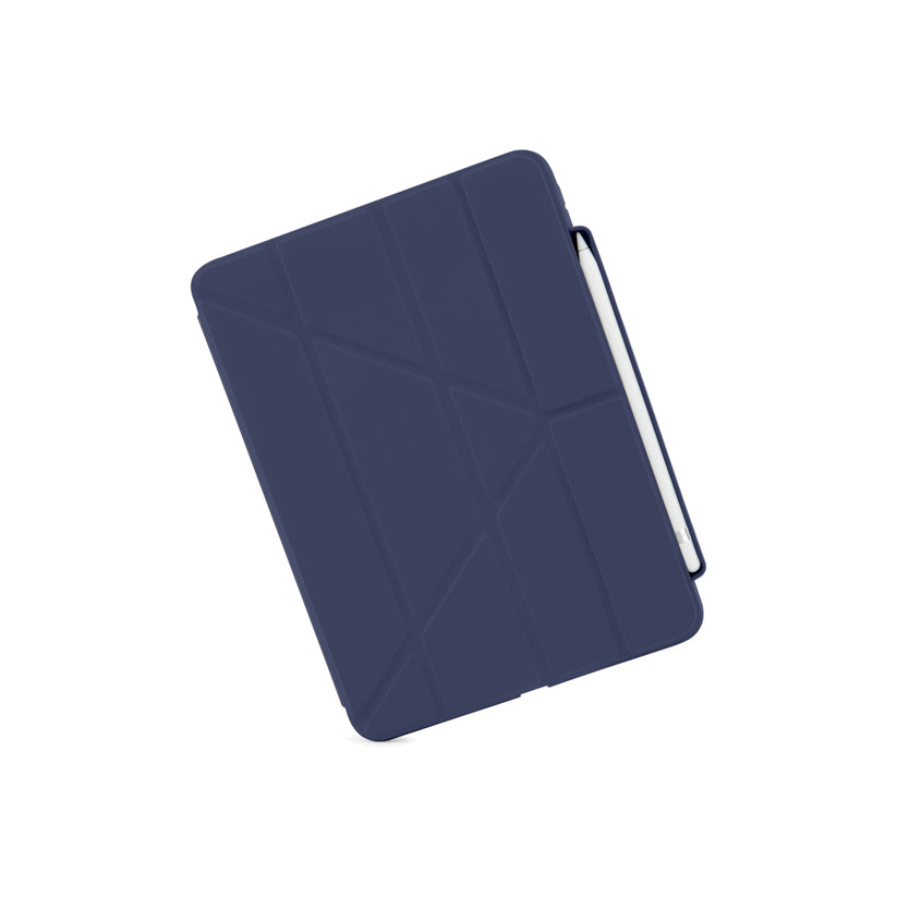 Polohovatelné pouzdro pro iPad 10. gen Pipetto Origami Pencil Case - tmavě modré - iSTYLE CZ