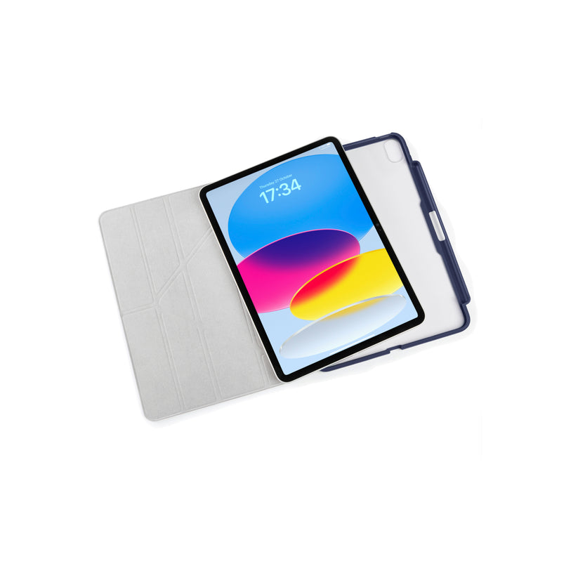 Polohovatelné pouzdro pro iPad 10. gen Pipetto Origami Pencil Case - tmavě modré - iSTYLE CZ