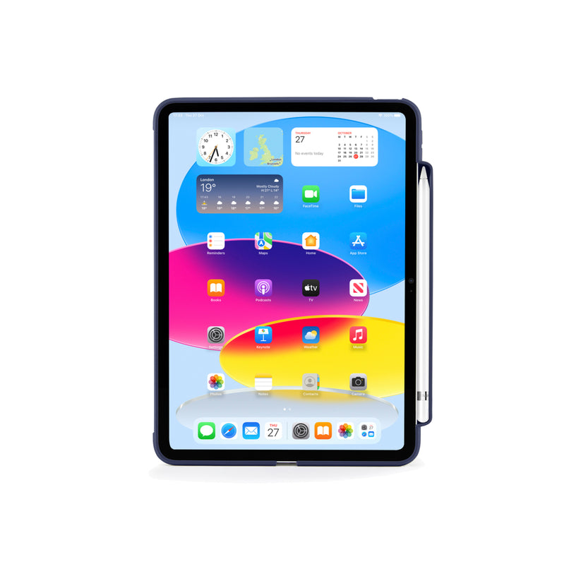 Polohovatelné pouzdro pro iPad 10. gen Pipetto Origami Pencil Case - tmavě modré - iSTYLE CZ