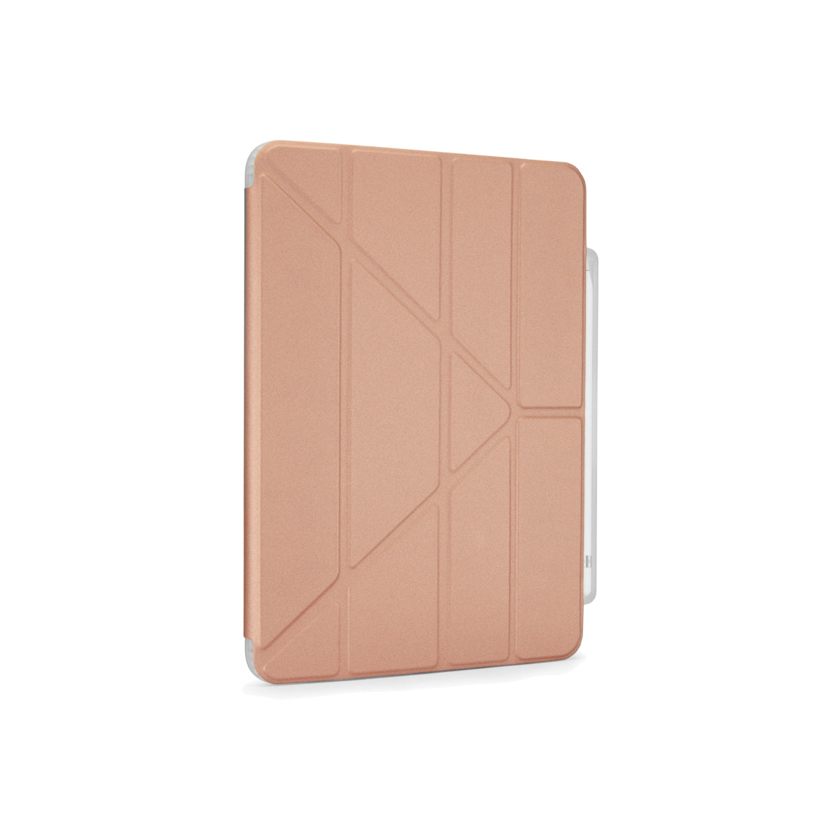 Polohovatelné pouzdro pro iPad 10. gen Pipetto Origami Pencil Case - růžově zlaté - iSTYLE CZ