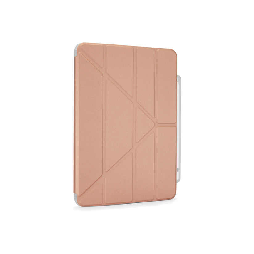 Polohovatelné pouzdro pro iPad 10. gen Pipetto Origami Pencil Case - růžově zlaté - iSTYLE CZ