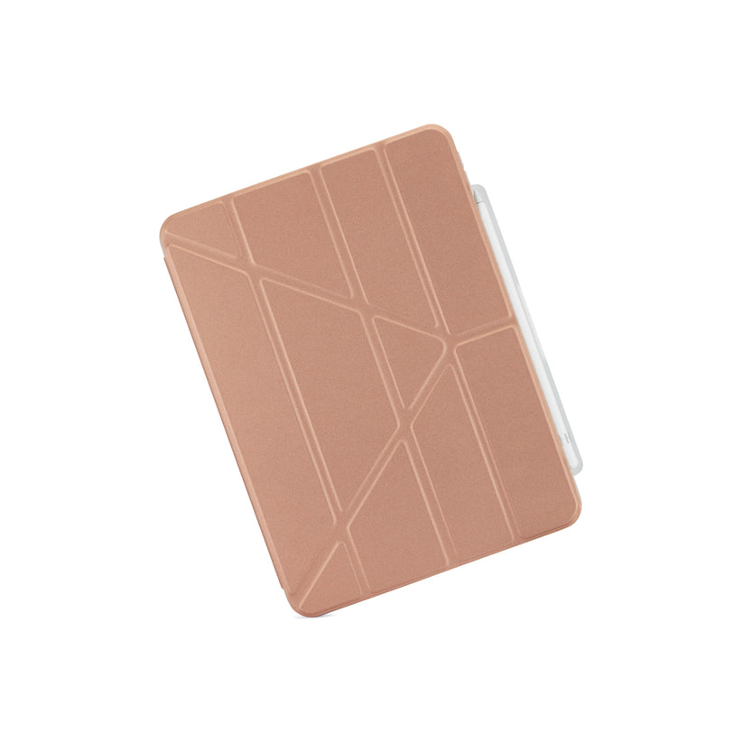 Polohovatelné pouzdro pro iPad 10. gen Pipetto Origami Pencil Case - růžově zlaté - iSTYLE CZ
