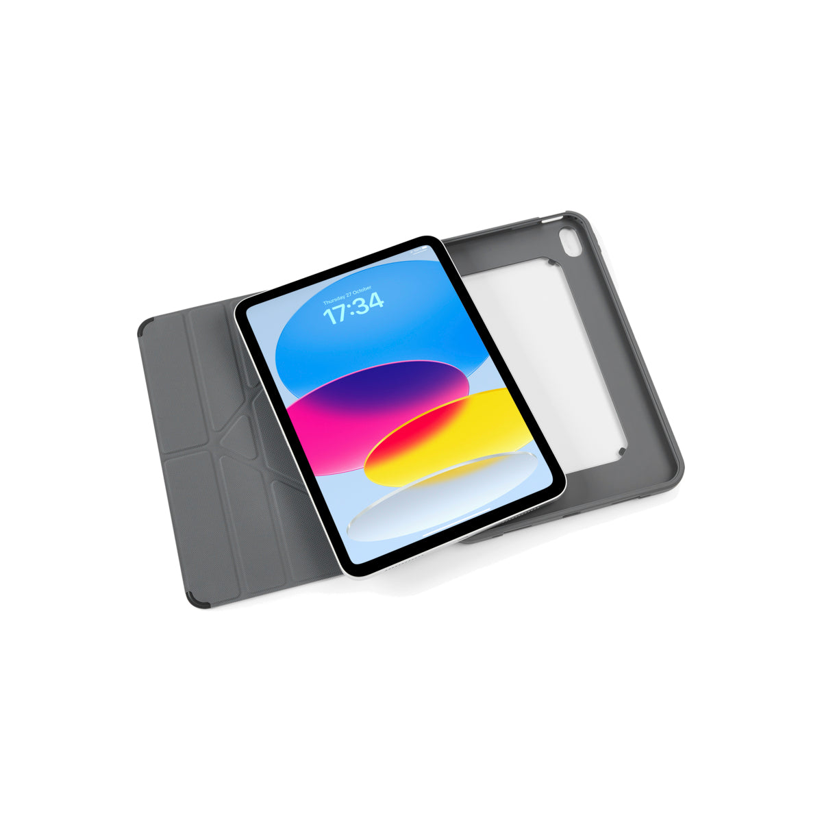Polohovatelné pouzdro pro iPad 10. gen Pipetto Origami Shield - černé - iSTYLE CZ